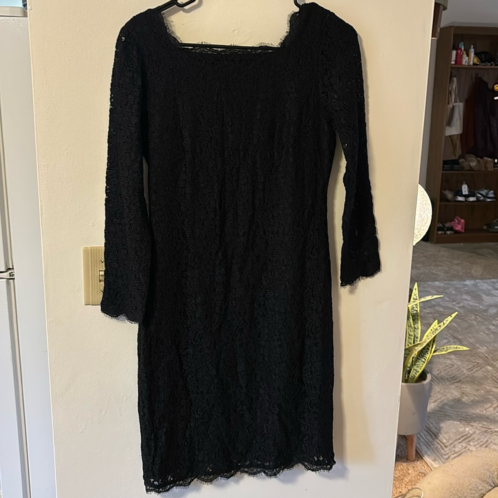 Adrianna Papell Black lace dress